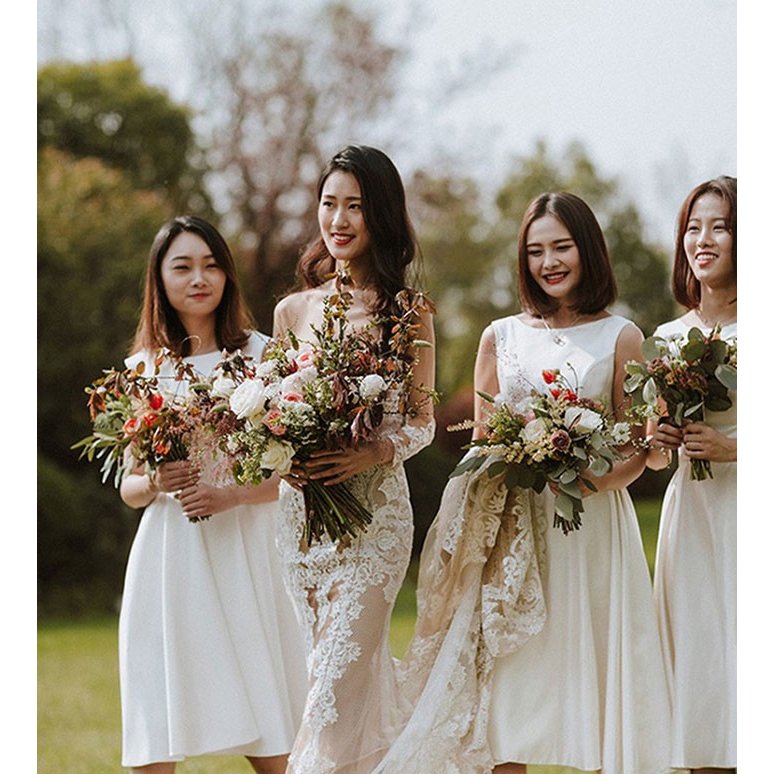 ウエディングドレス 二次会 白 結婚式 Aラインワンピース ドレス レディース 大人 着痩せ 上品 お呼ばれ 食事会披露宴 卒業式 成人式 20代30代40代 シンプル