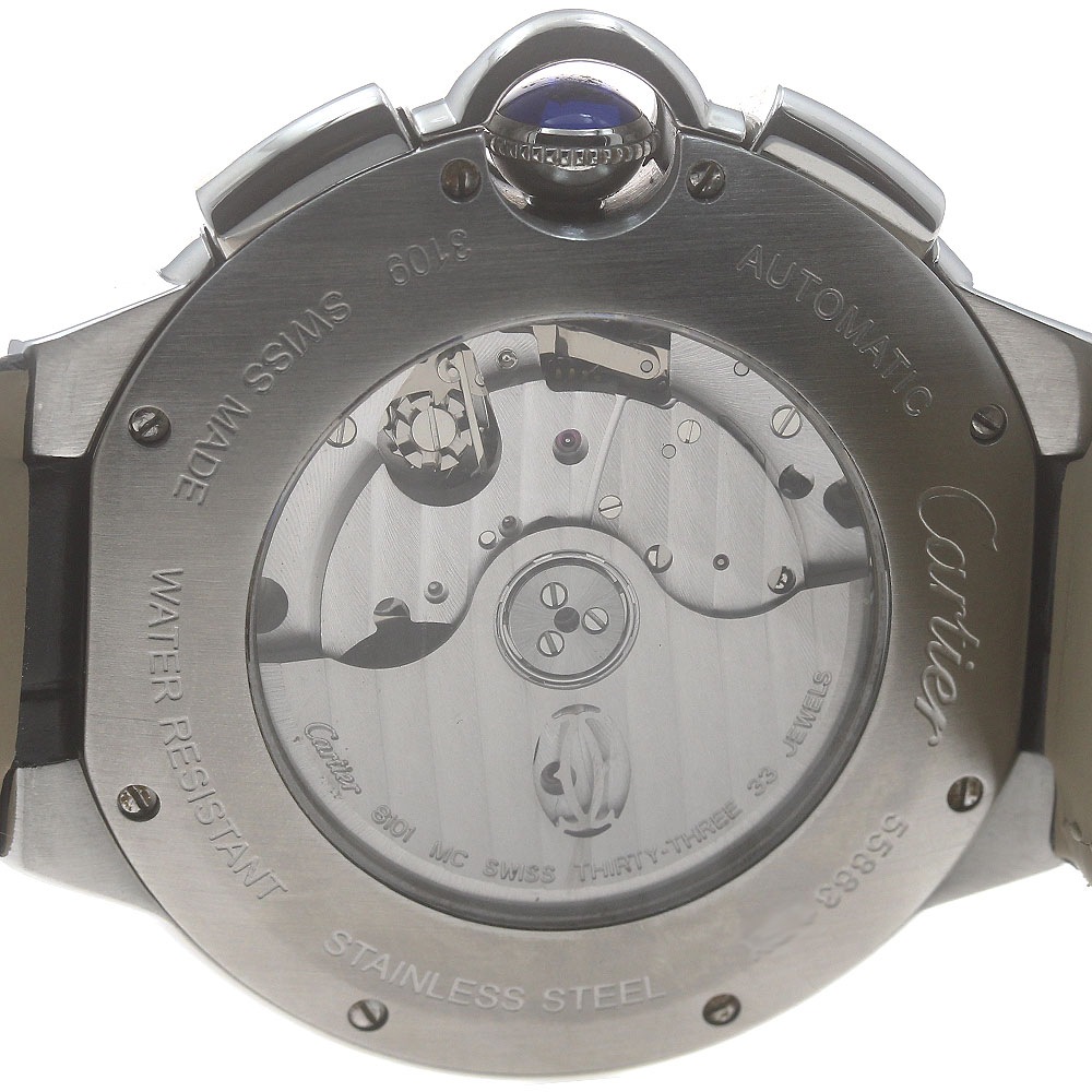 カルティエ CARTIER W6920052 バロンブルーXL クロノグラフ デイト 自動巻き メンズ 良品 _878528【中古】 カルティエ CARTIER W6920052 バロンブルーXL クロノグラフ デイト 自動巻き メンズ 良品 _878528【中古】