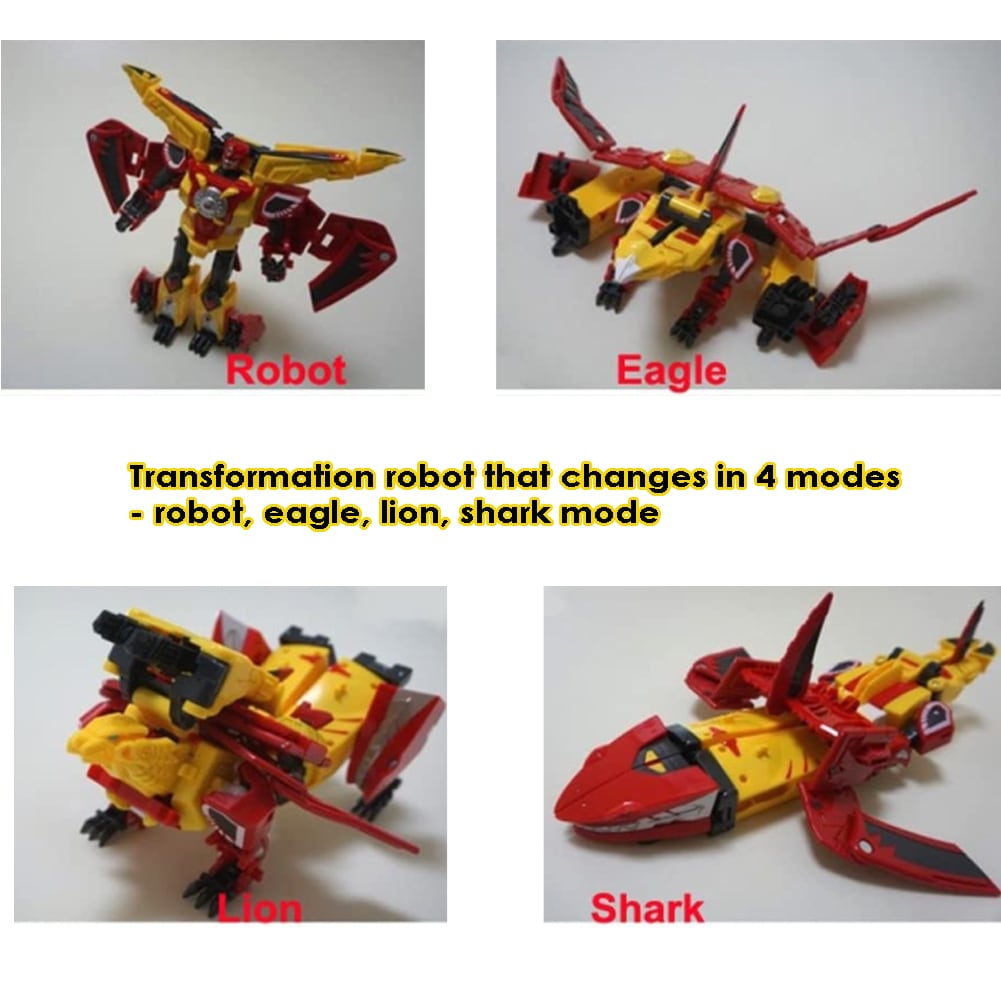 Hello Carbot King Guys - robot, eagle, lion, shark