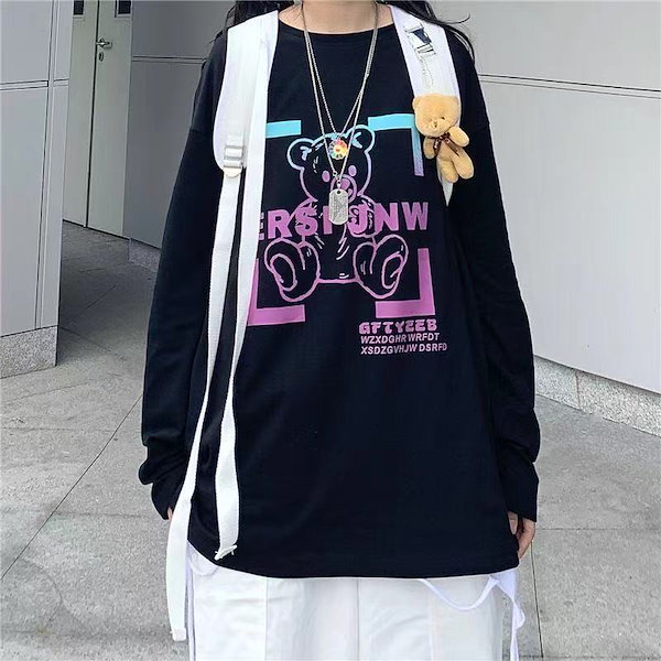 Qoo10] 長袖tシャツ 韓国ファッション ロンT