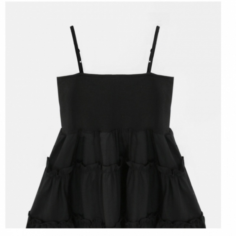 KINDABABY カンカンシャーリングミニドレス - ブラック KINDABABY カンカンシャーリングミニドレス - ブラック
