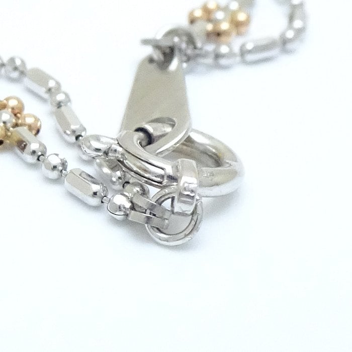【TOTEME】ダイヤモンドチェーンブレスレット ホワイトゴールド ハートシェイプ ダイヤモンド ブレスレット, ホワイトゴールド