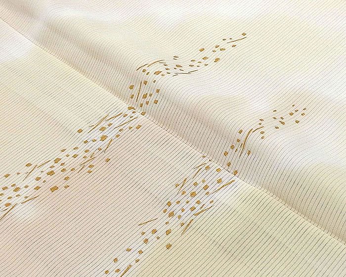 夏物 訪問着 新品仕立済 正絹 夏物 雲海切紙散らし模様 絽訪問着 新品