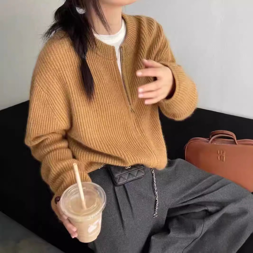 ニットセーター 厚手 レディース セーター ゆったり モコモコ