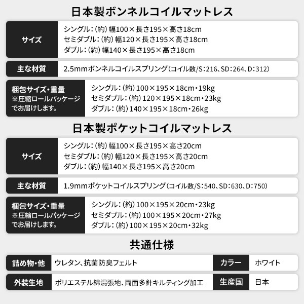 ベッド ダブル 海外製ポケットコイルマットレス付 片面仕様 茶 収納付 木製 棚付