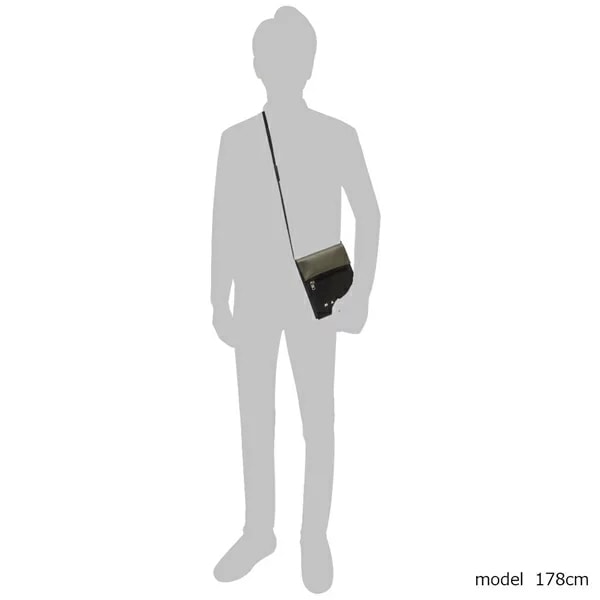 ショルダーバッグ トライベッカ ブラック カーキグリーン メンズ SBMQ0036A5 P5769 ZO955