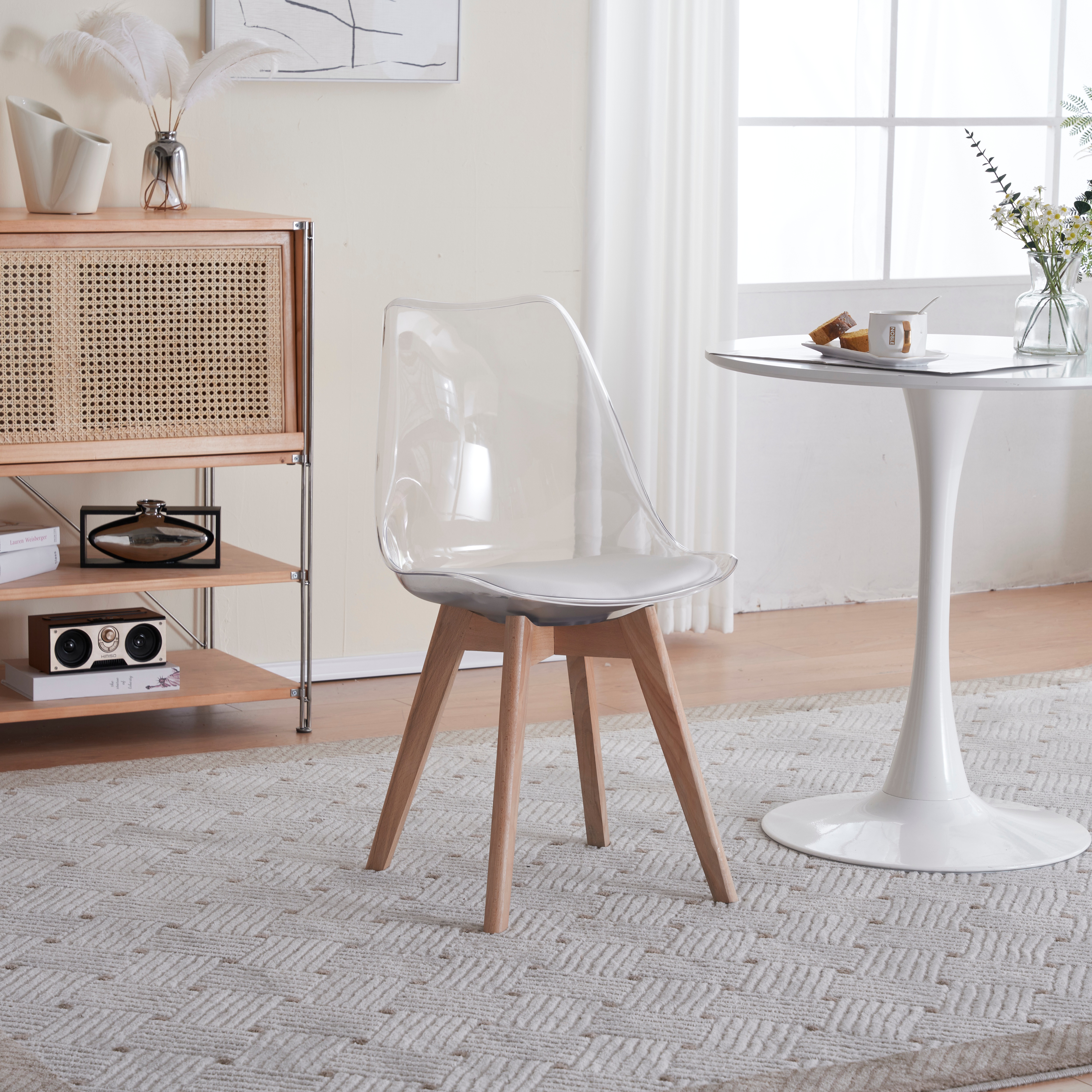 4脚セット ダイニングチェア 椅子 食卓椅子 背もたれ付き肘無チェア