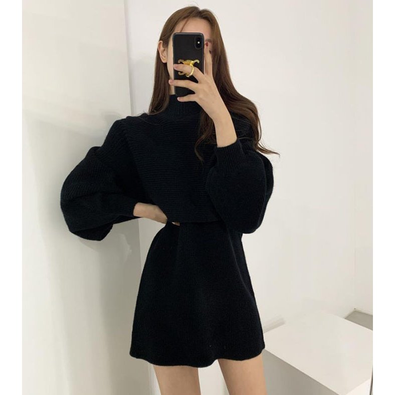 セットアップ レディース 上下セット ニットセーター ワンピース 2点セット チュニック 着やせ 大 セットアップ レディース 上下セット ニットセーター ワンピース 2点セット チュニック 着やせ 大