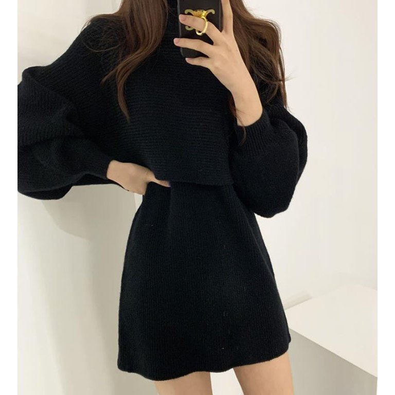 セットアップ レディース 上下セット ニットセーター ワンピース 2点セット チュニック 着やせ 大 セットアップ レディース 上下セット ニットセーター ワンピース 2点セット チュニック 着やせ 大