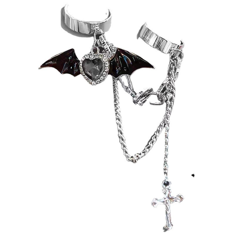 ブラック スイート クール デーモン クロス リング 地雷 サブカルチャー ダーク ゴシック デザイン ブラック スイート クール デーモン クロス リング 地雷 サブカルチャー ダーク ゴシック デザイン