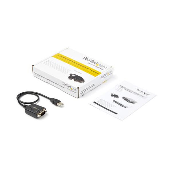 StarTech.com USB 2.0-シリアル変換アダプタ 30cm ブラック ICUSB2321X 1本 StarTech.com USB 2.0-シリアル変換アダプタ 30cm ブラック ICUSB2321X 1本