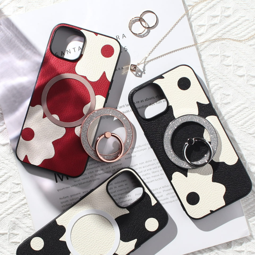 iphone13 ケース レザー iphone13mini iphone13Pro iphone13ProMAX リング付き 本革 マグセーフ対応 13 13 13pro magsafe対応