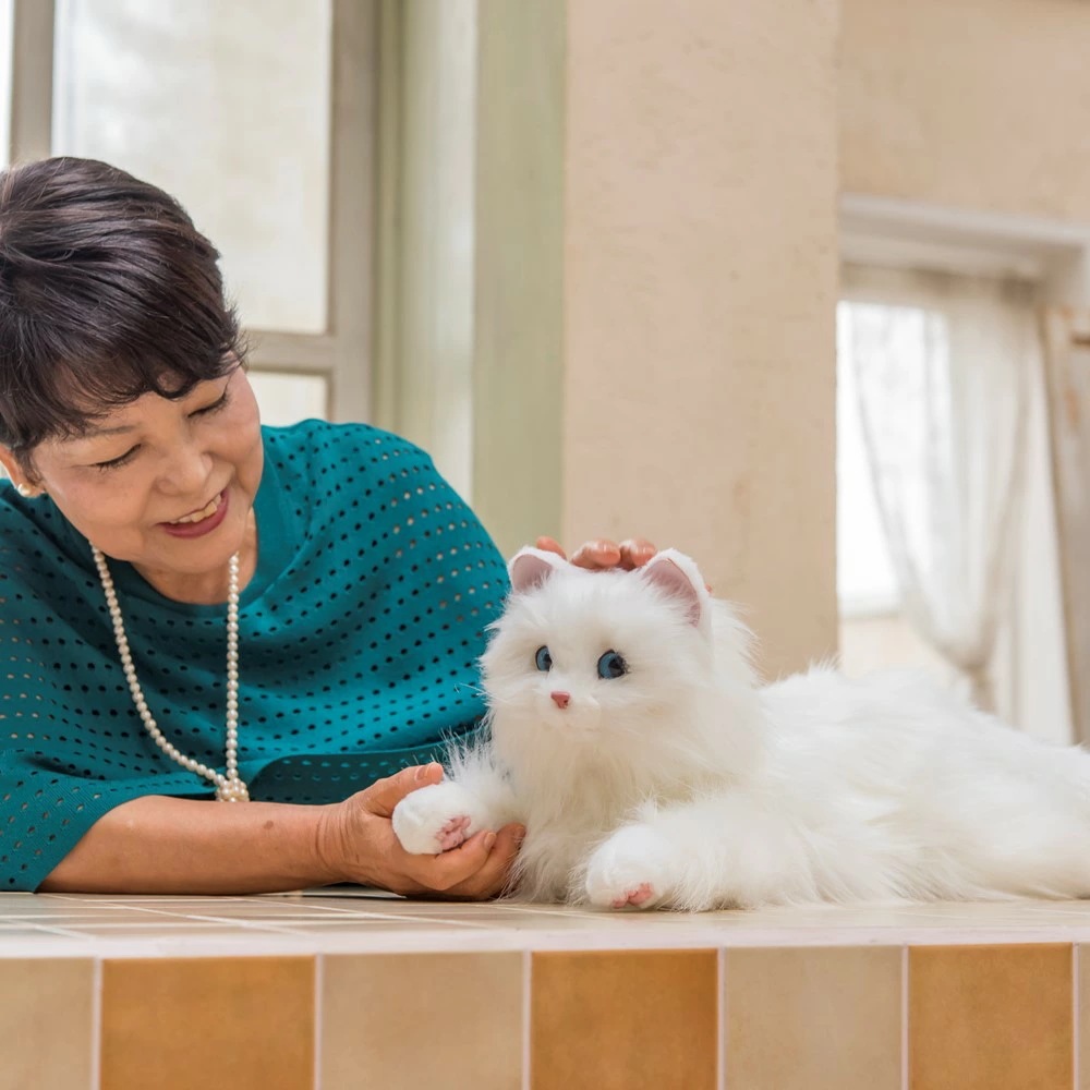 しっぽふりふり あまえんぼうねこちゃん デジレクト あなたのパートナー 猫 ぬいぐるみ 癒し ヒーリング テレワーク ストレス 解消 子ども 子供 孫 認知症 高齢者 老人 敬老の日 ギフト プレゼン