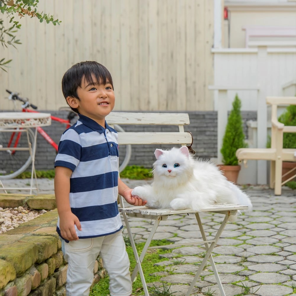 しっぽふりふり あまえんぼうねこちゃん デジレクト あなたのパートナー 猫 ぬいぐるみ 癒し ヒーリング テレワーク ストレス 解消 子ども 子供 孫 認知症 高齢者 老人 敬老の日 ギフト プレゼン