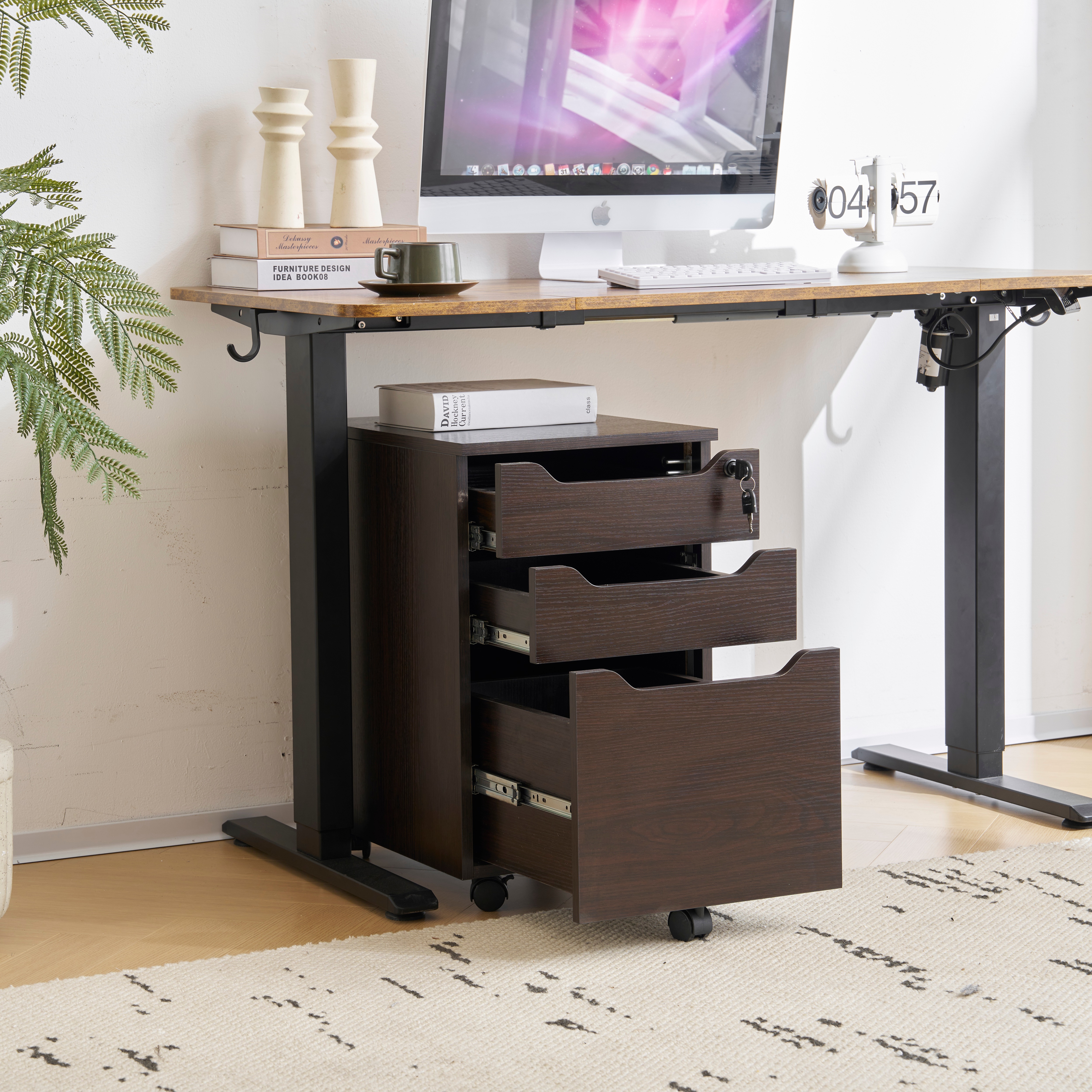 【本日限り激安SALE】【国内即発送】【人気商品】デスクワゴン サイドワゴン ラック 鍵付き キャスター付き 脇机 オフィス クルミ 【本日限り激安SALE】【国内即発送】【人気商品】デスクワゴン サイドワゴン ラック 鍵付き キャスター付き 脇机 オフィス クルミ