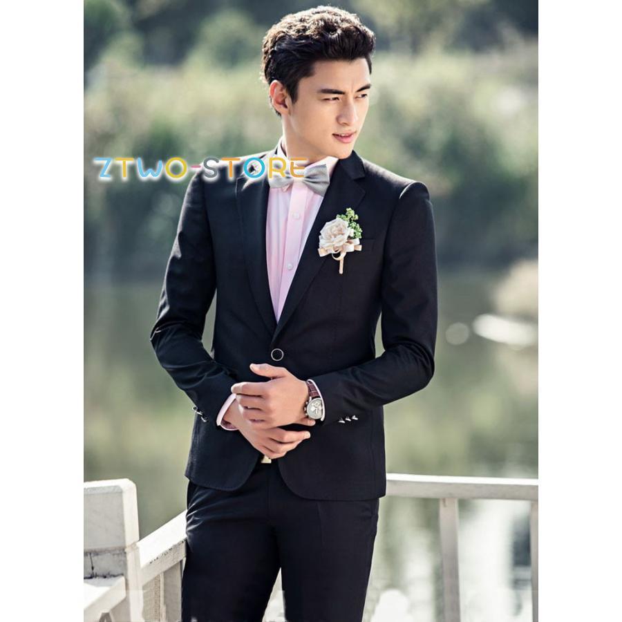 タキシードスーツ 2点セットスーツ メンズスーツ 1つボタンスーツ 結婚式 二次会 成人式 卒業式 就職活 春秋冬 ビジネスフォーマルスーツ 上下セット