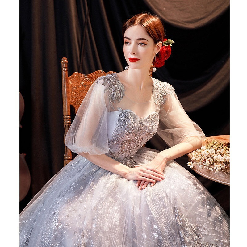 ドレス パーティードレス ウェディングドレス花嫁 袖あり大きいサイズ フォーマル イブニングドレス司会者 成人式 結婚式ドレス お呼ばれドレス 二次会 披露宴-912 ドレス パーティードレス ウェディングドレス花嫁 袖あり大きいサイズ フォーマル イブニングドレス司会者 成人式 結婚式ドレス お呼ばれドレス 二次会 披露宴-912