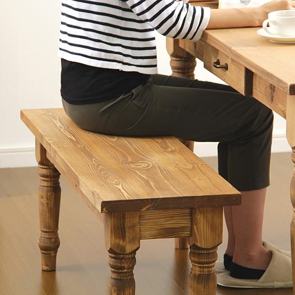 木製ベンチ 室内用 チェアー 椅子 木製 おしゃれ 重厚 北欧