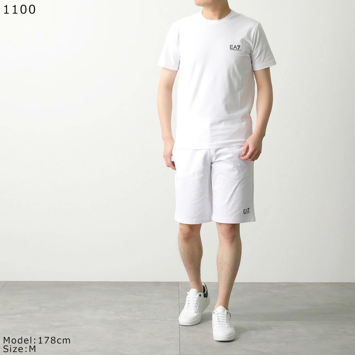 EA7 EMPORIO ARMANI エアセッテ エンポリオアルマーニ スウェットパンツ 8NPS02 PJ05Z メンズ ハーフパンツ ロゴ コットン カラー EA7 EMPORIO ARMANI エアセッテ エンポリオアルマーニ スウェットパンツ 8NPS02 PJ05Z メンズ ハーフパンツ ロゴ コットン カラー