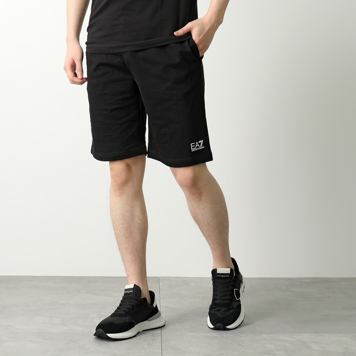 EA7 EMPORIO ARMANI エアセッテ エンポリオアルマーニ スウェットパンツ 8NPS02 PJ05Z メンズ ハーフパンツ ロゴ コットン カラー EA7 EMPORIO ARMANI エアセッテ エンポリオアルマーニ スウェットパンツ 8NPS02 PJ05Z メンズ ハーフパンツ ロゴ コットン カラー