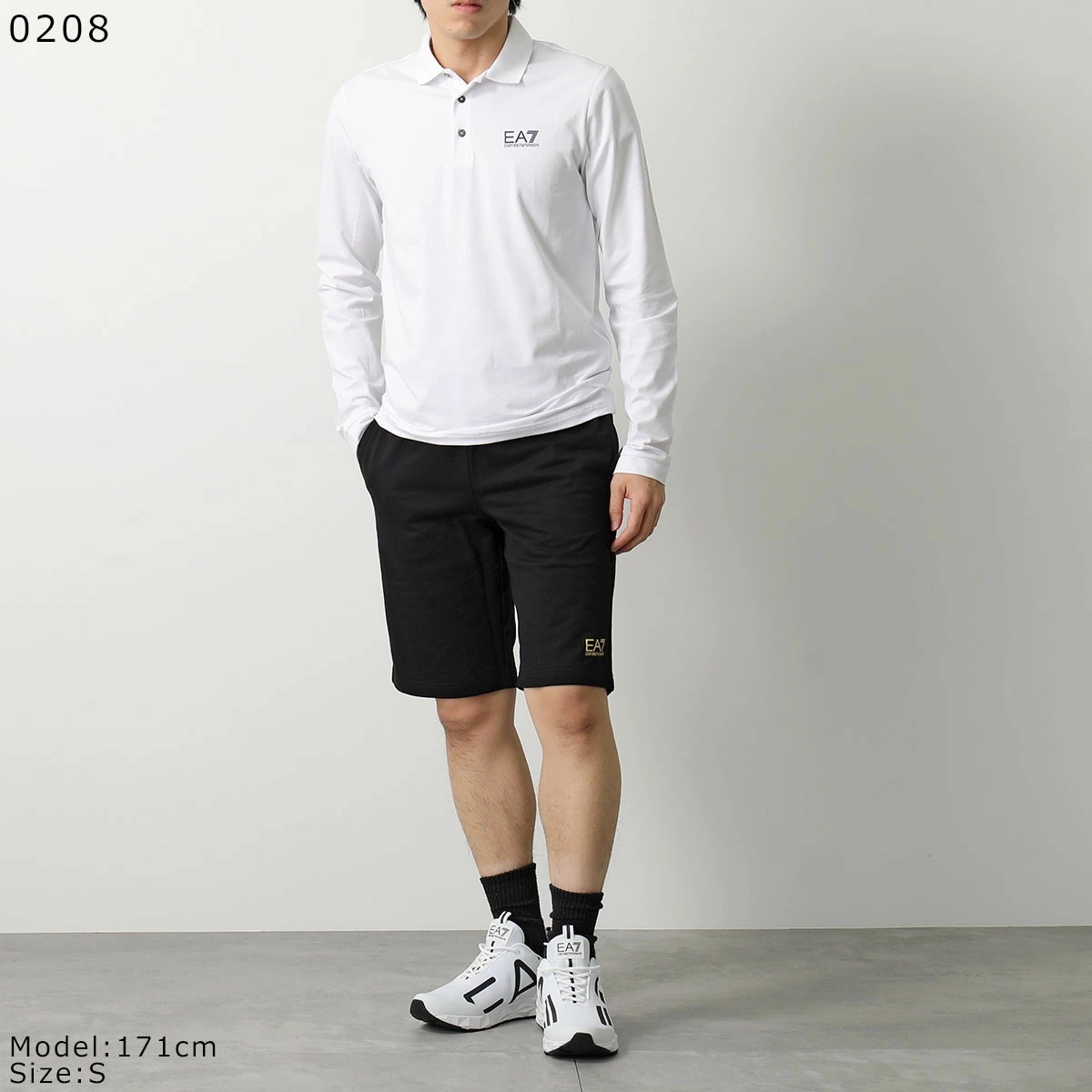 EA7 EMPORIO ARMANI エアセッテ エンポリオアルマーニ スウェットパンツ 8NPS02 PJ05Z メンズ ハーフパンツ ロゴ コットン カラー EA7 EMPORIO ARMANI エアセッテ エンポリオアルマーニ スウェットパンツ 8NPS02 PJ05Z メンズ ハーフパンツ ロゴ コットン カラー