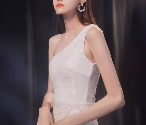 レディース ドレス パーティードレス ロング マキシ 袖なし ノースリーブ ワンショルダー スリム 細身 フィッシュテール スパンコール 異国風 大人可愛い きれいめ 上品 おしゃれ こなれ感 クール レディース ドレス パーティードレス ロング マキシ 袖なし ノースリーブ ワンショルダー スリム 細身 フィッシュテール スパンコール 異国風 大人可愛い きれいめ 上品 おしゃれ こなれ感 クール