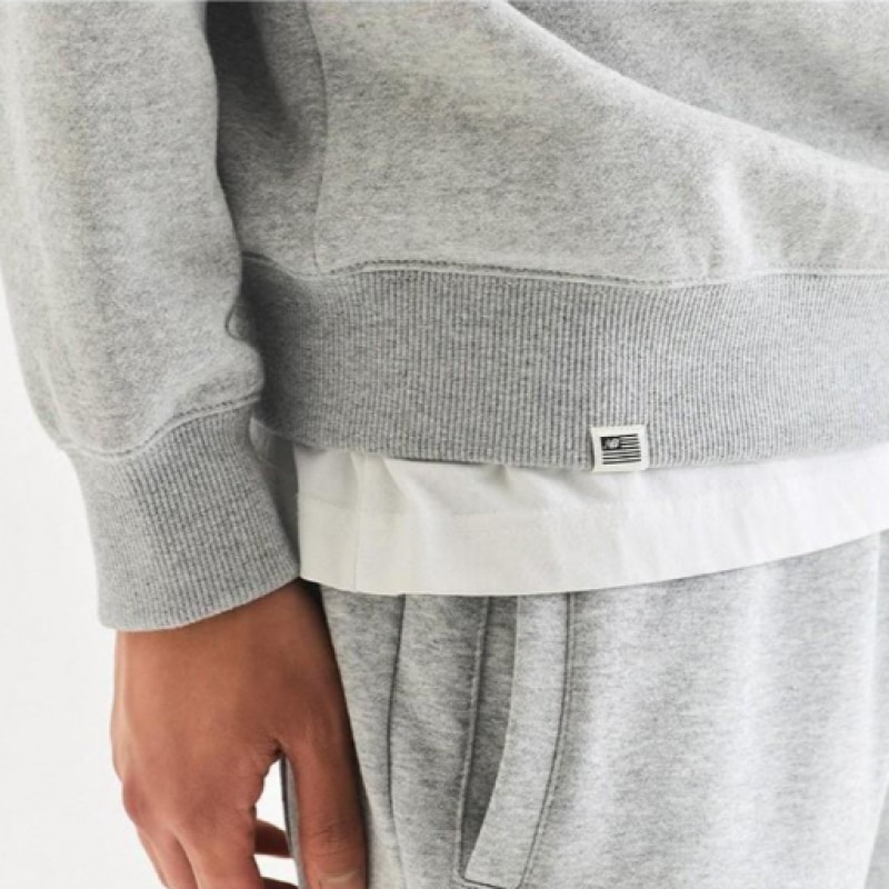 ニューバランス UNI エッセンシャル起毛スウェットシャツスタンダードフィット NBNCD41013_AC ニューバランス UNI エッセンシャル起毛スウェットシャツスタンダードフィット NBNCD41013_AC