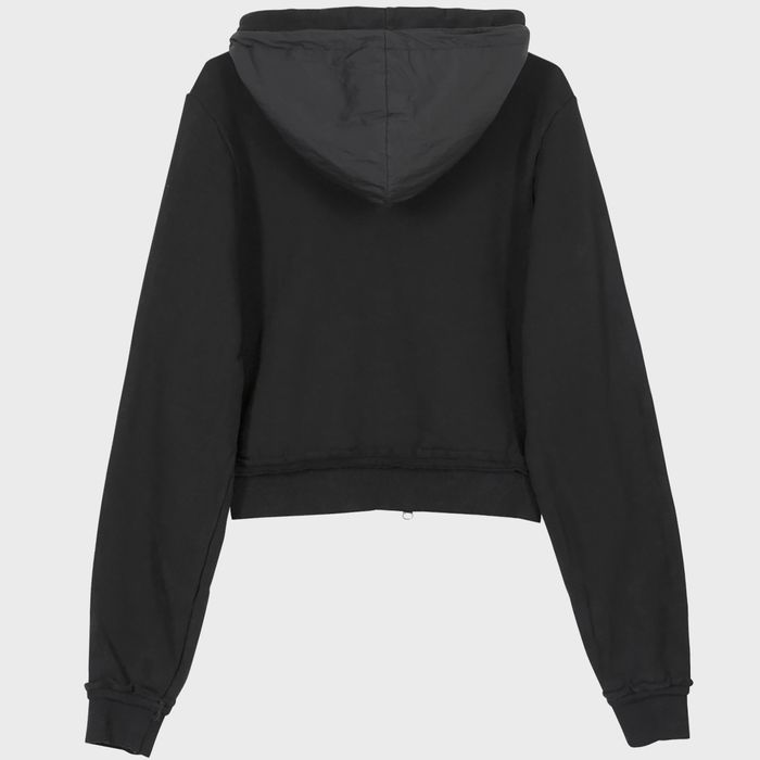 FLAREUP】 LAYERED ZIP HOODIE : BLACK