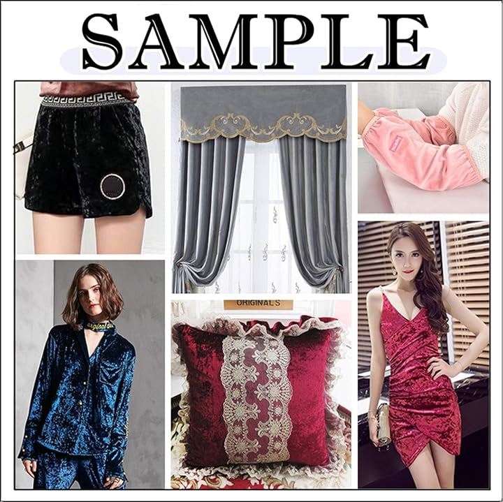 ダイヤモンド クラッシュ ベロア 生地 裁断済み(ブルー, 約3mx1.5m) ダイヤモンド クラッシュ ベロア 生地 裁断済み(ブルー, 約3mx1.5m)