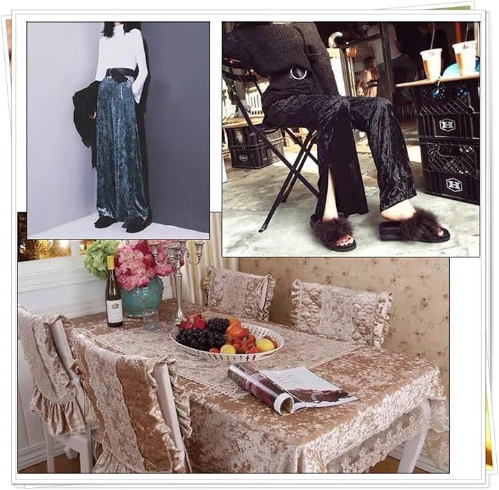 ダイヤモンド クラッシュ ベロア 生地 裁断済み(ブルー, 約3mx1.5m) ダイヤモンド クラッシュ ベロア 生地 裁断済み(ブルー, 約3mx1.5m)