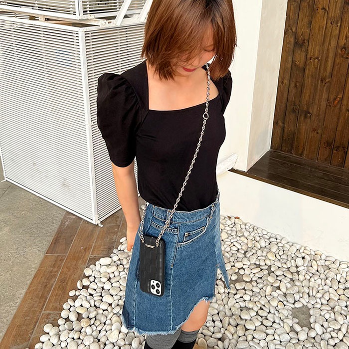 【レザー 編込み シルバーロゴプレートiPhoneケース】革 スマホケース 高級感 エレガント ロゴ ストリート カジュアル モード iPhone12 iPhone13 iPhone14 iPhone