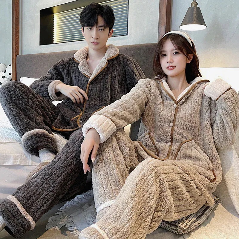 【急速発送】暖かい単品売り 部屋着 レディースメンズ 上下セット モコモコパジャマ 長袖 ペアパジャマ フラノ 冬 フランネル ルームウェア ペアルック カップル パジャマ 新入庫