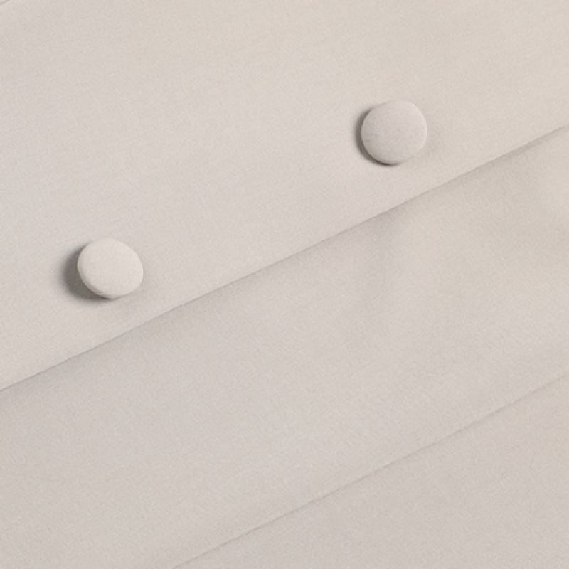 REORG ワンボタンスカーフチューリップハーフトップスダブベージュ