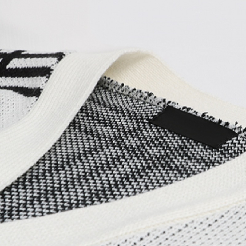 (ジュアンズ) オーバーフィット 3ラインスクエアチェックニットカーディガン OSCD5052 (ジュアンズ) オーバーフィット 3ラインスクエアチェックニットカーディガン OSCD5052