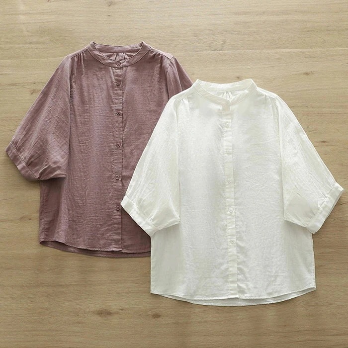 【20点セット】ブラウス 半袖 レディース シャツ ドルマンスリーブ ガーゼ シャツブラウス バンドカラー 春夏 綿 コットン トップス 無地 ゆったり カジュアル きれいめ シンプル ナチュラル 大 【20点セット】ブラウス 半袖 レディース シャツ ドルマンスリーブ ガーゼ シャツブラウス バンドカラー 春夏 綿 コットン トップス 無地 ゆったり カジュアル きれいめ シンプル ナチュラル 大