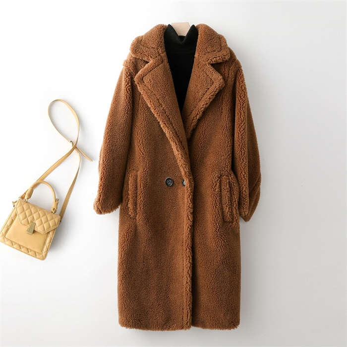 【2枚購入で100円OFF】ボアコート レディース ロングコート ボア コート 秋冬 アウター ダブル チェスター 折襟 ムートンコート もこもこ 高見え ボアジャケット ウール ファー 防風 オ