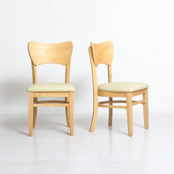フェブラダイニングチェア2脚組 ナチュラル 組立式 フェブラダイニングチェア2脚組 ナチュラル 組立式