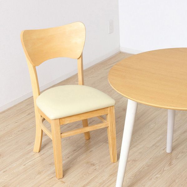 フェブラダイニングチェア2脚組 ナチュラル 組立式 フェブラダイニングチェア2脚組 ナチュラル 組立式