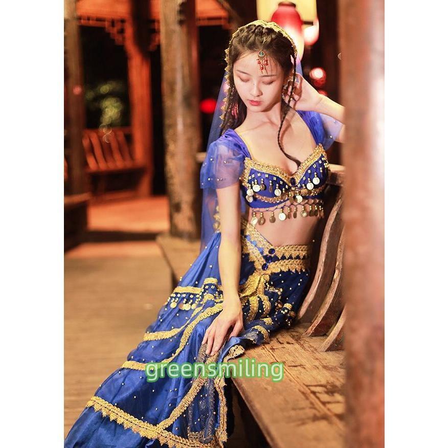 新しい子供用ダンスウェア アラビアン衣装 4点セット レディース アラジン ジャスミン風 ベリーダンス 衣装 練習着 レッスン着 イベント コスプレ 衣装 コスチューム 2枚購入で1883円OFF 新しい子供用ダンスウェア アラビアン衣装 4点セット レディース アラジン ジャスミン風 ベリーダンス 衣装 練習着 レッスン着 イベント コスプレ 衣装 コスチューム 2枚購入で1883円OFF