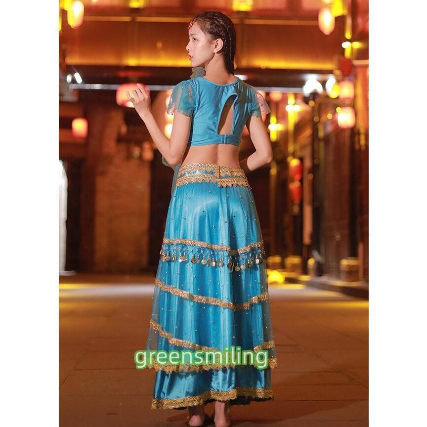 新しい子供用ダンスウェア アラビアン衣装 4点セット レディース アラジン ジャスミン風 ベリーダンス 衣装 練習着 レッスン着 イベント コスプレ 衣装 コスチューム 2枚購入で1883円OFF 新しい子供用ダンスウェア アラビアン衣装 4点セット レディース アラジン ジャスミン風 ベリーダンス 衣装 練習着 レッスン着 イベント コスプレ 衣装 コスチューム 2枚購入で1883円OFF