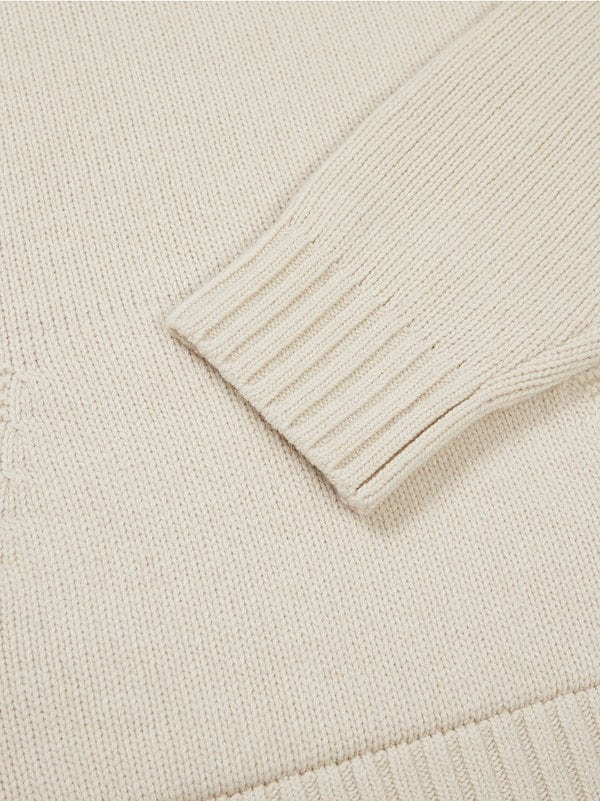 seventeen ジョンハン着用　ロゴパッチ付きケーブル編みセーター Mサイズ Meiru【着丈が選べる】くま刺繍ケーブルニット[品番