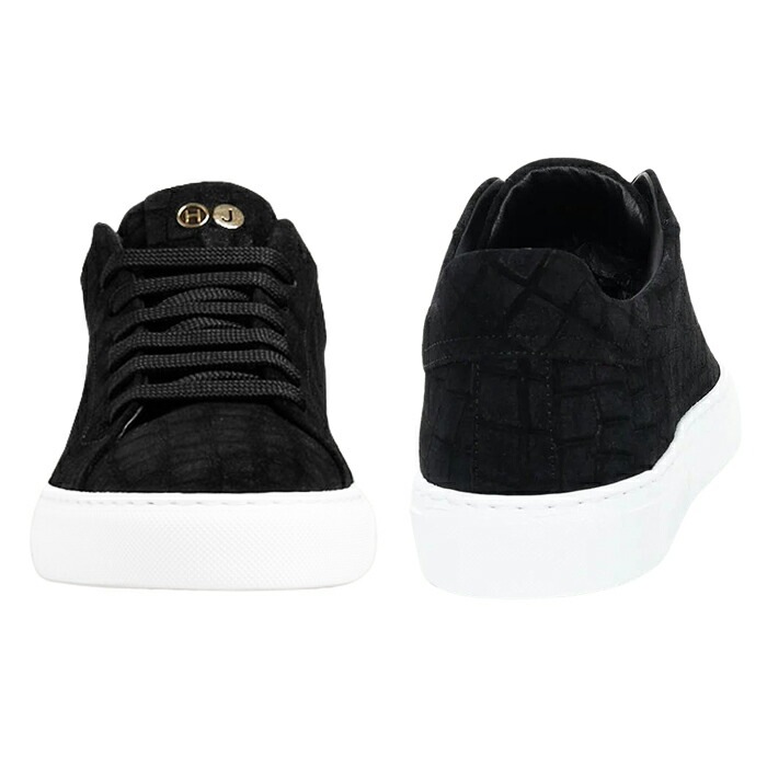 スニーカー メンズ 正規品 並行輸入 高級感 キレカジ カジュアル シンプル 紳士 男性用 ブランド プレゼント クロコ スエード ブラック ホワイト ツートン ハイドアンドジャック