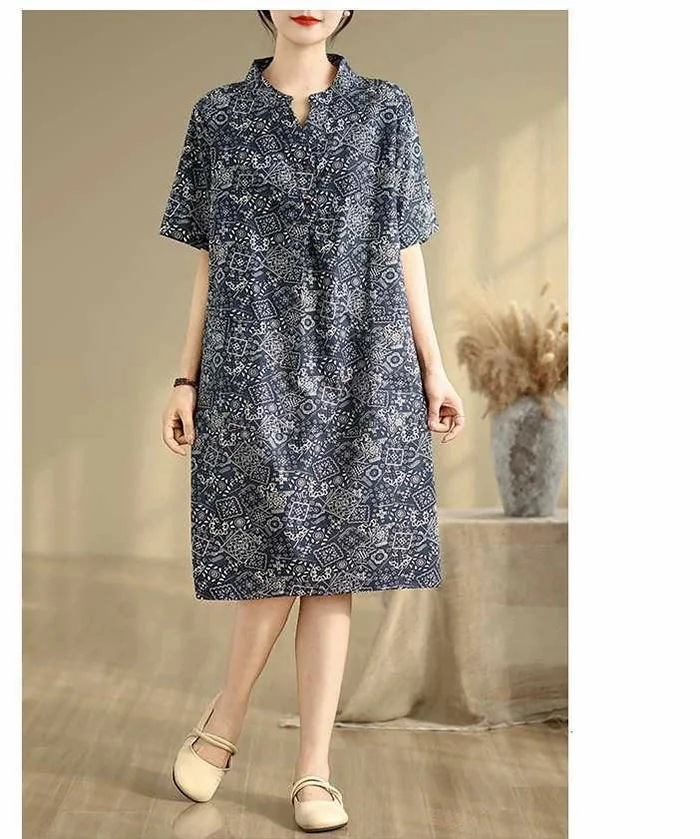 【20点セット】無料ワンピース レディース 夏 スキッパー 半袖 総柄 ミモレ丈 ワンピ リゾートワンピース 膝丈 綿麻風 ゆったり 体型カバー 着痩せ カジュアル ナチュラル 大人可愛い 森ガール 【20点セット】無料ワンピース レディース 夏 スキッパー 半袖 総柄 ミモレ丈 ワンピ リゾートワンピース 膝丈 綿麻風 ゆったり 体型カバー 着痩せ カジュアル ナチュラル 大人可愛い 森ガール