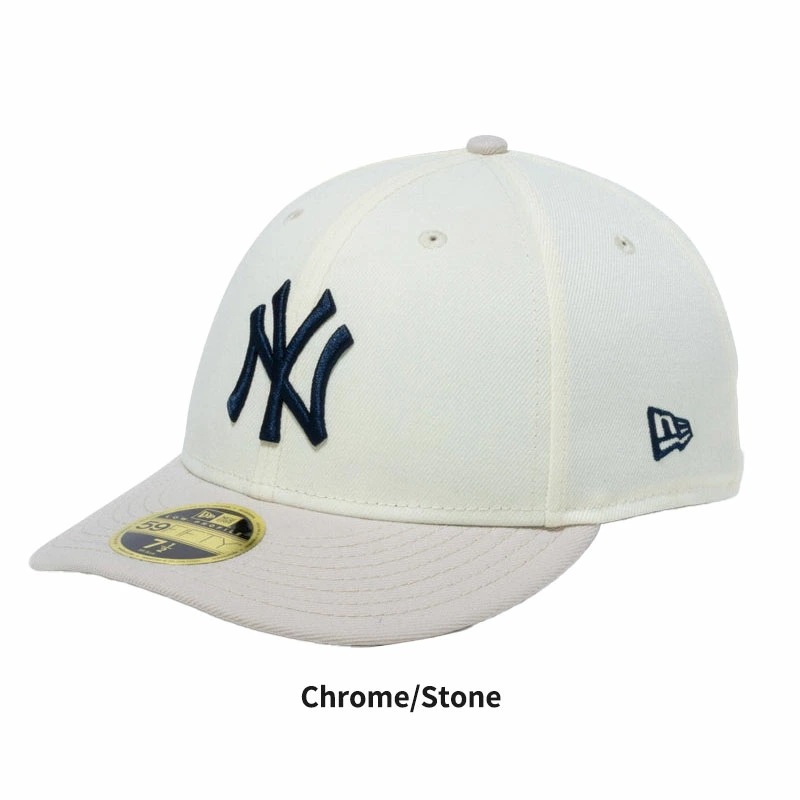 ニュー エラ NEW ERA LP 59FIFTY White Pack ニューヨークヤンキース クローム ストーンバイザー キャップ 帽子