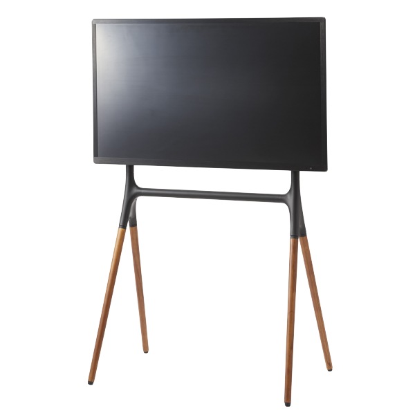 テレビスタンド 壁掛け風 天然木脚 55型対応 幅82cm