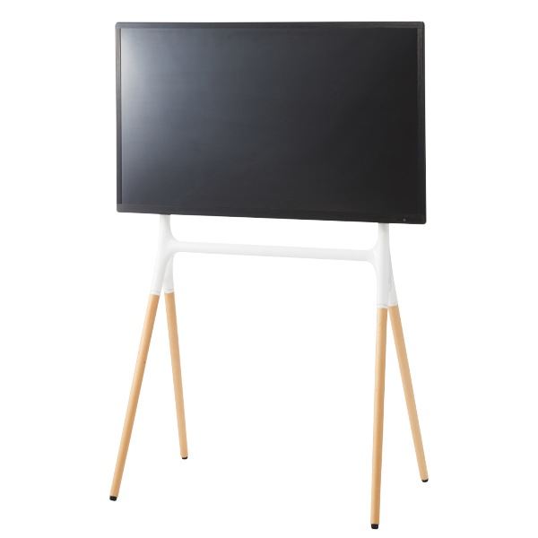 テレビスタンド 壁掛け風 天然木脚 55型対応 幅82cm