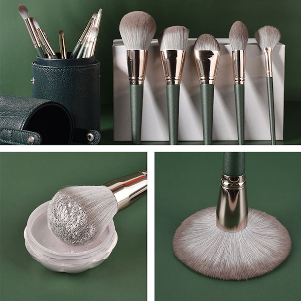 Qoo10] EASRNIY メイクブラシセット14本 スタンドケース