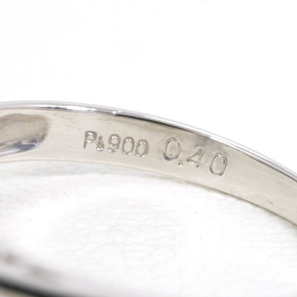 PT900 プラチナ リング 11.5号 ロイヤルブルー サファイア ダイヤ 0.18 鑑別書 中古 PT900 プラチナ リング 11.5号 ロイヤルブルー サファイア ダイヤ 0.18 鑑別書 中古