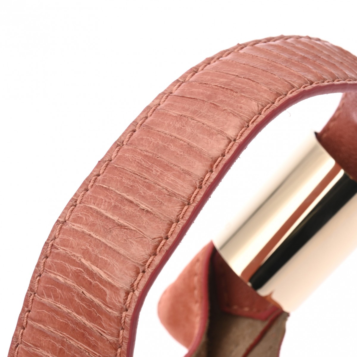 セミショルダー ピンク レディース スエード/レザー ショルダーバッグ ABランク 中古 銀蔵