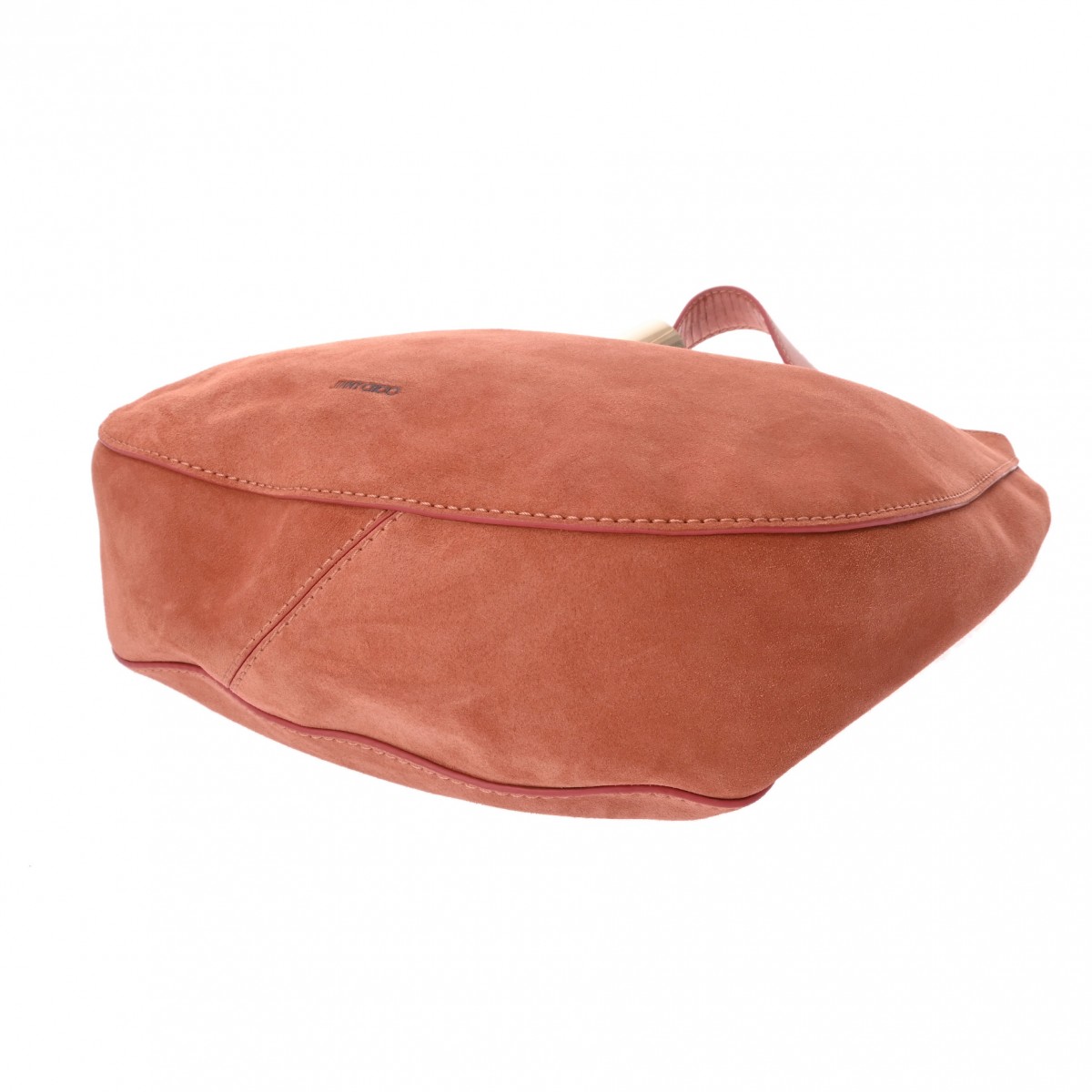 セミショルダー ピンク レディース スエード/レザー ショルダーバッグ ABランク 中古 銀蔵